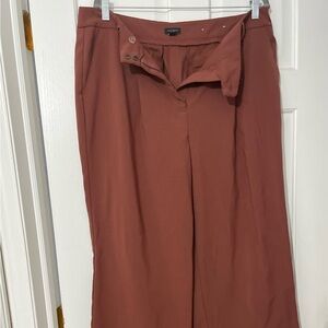 Ann Taylor Factory Wide-Leg Pants in Rust